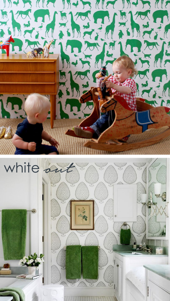 colour in a small room white out